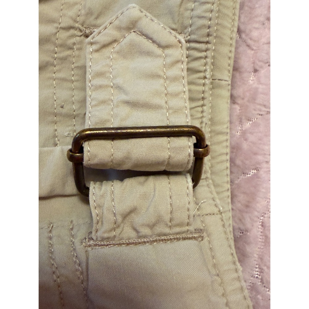 Ralph Lauren Cargo Crop Pants womens Sz 2 Tan Khaki Fair Condition Utility Cinch - Picture 10 of 10